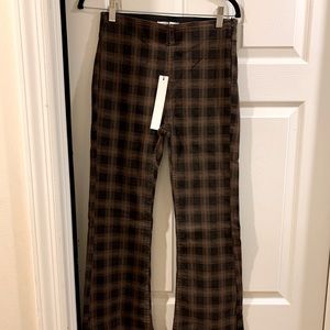 Plaid Flare Pants